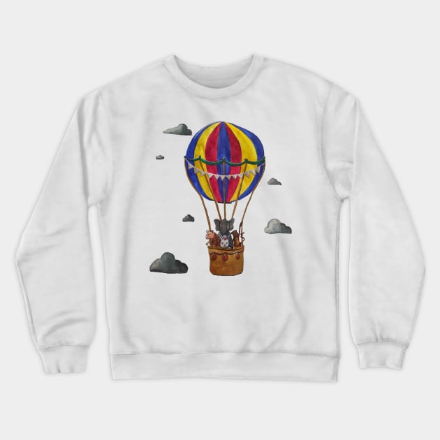 Hot Air Balloon Crewneck Sweatshirt by AlexandraRose